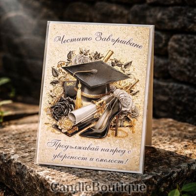 **ЧЕСТИТО ДИПЛОМИРАНЕ! Картичка за успех**