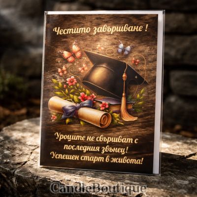 **ЧЕСТИТО ДИПЛОМИРАНЕ! Картичка за успех**